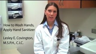 How to Wash Hands Apply Hand Sanitizer  Lesley E Covington [upl. by Assyn]