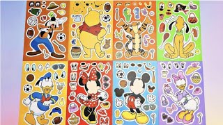 Mickey Mouse sticker Book Makeover Minnie Mouse Fun sticker Activity asmr mickey mouse diy [upl. by Barney695]