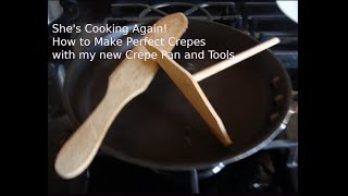 Using my Crepe making tools to make perfect crepes [upl. by Kobe]