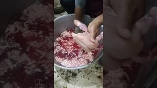 Chicken washing 🐔 shorts vlogs [upl. by Tiphane734]