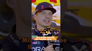 Max Verstappen Dissing McLaren and Praising Lando Norris f1 shorts maxverstappen landonorris [upl. by Florrie]