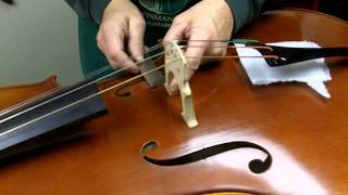 How to Set Up a Bridge on a Cello [upl. by Eizle679]