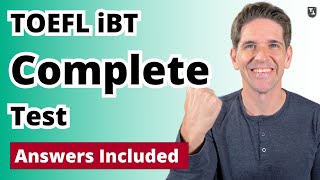 TOEFL iBT Complete Test with Answers 11 [upl. by Alfred]