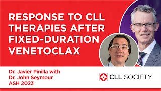 Response to CLL Therapies After FixedDuration Venetoclax  ASH 2023 Dr John Seymour [upl. by Nett259]