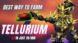 The Single BEST way to farm Tellurium in Warframe 2024 [upl. by Uile]