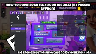 How to get FLUXUS IOS ROBLOX EXECUTOR ON IOS TUTORIAL NO JAILBREAK NO DOWNLOAD BYPASSED BYFRON [upl. by Karole292]