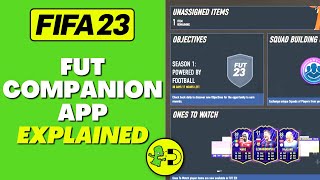 FIFA 23 FUT Companion App Explained [upl. by Eneladgam]