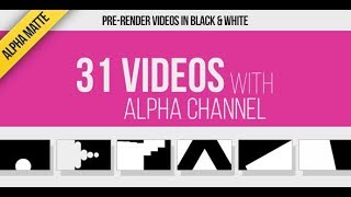 31 Transitions Alpha Mattes  MOTION GRAPHICS [upl. by Kalfas]