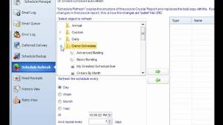 CRD Auto refresh Crystal Reports schedules [upl. by Aoket]
