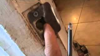 How to install a keyed entry locking door knob handlePart 3 [upl. by Trevah]