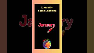 Months spelling months name and spelling  12 months name [upl. by Niveg]