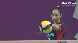 4 Aces in a Row  Samantha Bricio  Chinese Volleyball League [upl. by Names]