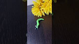 Clay with caterpillar clayart claycraft viralshorts clay [upl. by Aivatnwahs800]