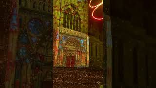 Bayeux Cathedral light show in Bayeux France July 14 2022  The National Holiday aka Bastille Day [upl. by Notsrik288]