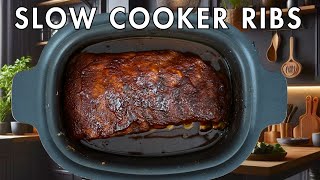 Easy Slow Cooker Pork Ribs Authentic Southern Flavors [upl. by Atews]