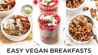 MEAL PREP VEGAN BREAKFAST RECIPS ‣‣ healthy make ahead meals [upl. by Armillda92]