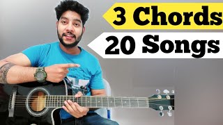 3 Chords 20 Songs  3 Easy Open Chords and 20 Hit Songs  3 Guitar Chords And 20 Trending Songs [upl. by Ailaro]