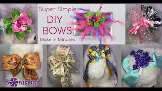 Gorgeous DIY No Sew Floral Hair Bows in Minutes [upl. by Genevieve613]