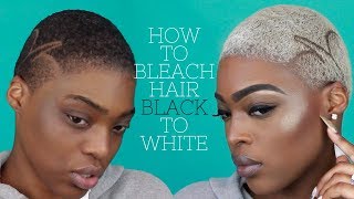 HOW TO BLEACHING MY HAIR PLATINUM BLONDE WHITE [upl. by Biles]