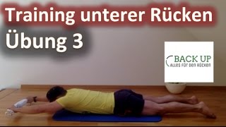 Training unterer Rücken  Muskelaufbau und Rückentraining  Übung 3 [upl. by Ormand]