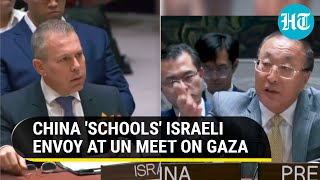 Show Some Respect UNSC Chair China Scolds Israels Envoy Over Remarks On Women  Gaza War [upl. by Annabelle]