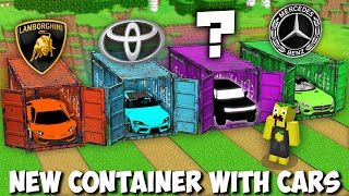 Which SECRET CONTAINER WITH CAR to CHOOSE in Minecraft  VEHICLE BASE [upl. by Montford]