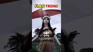 Flag trend☠️ shorts edit trollface [upl. by Selry]