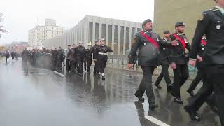 2024 Remembrance Day in Fredericton Marching to the Cenotaph [upl. by Allana]