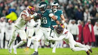 Commanders vs Eagles score highlights Philadelphia pulls away for sixth straight win [upl. by Louanna]