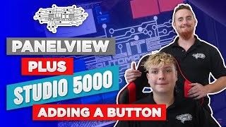 PanelView Plus Studio 5000 Adding a Button [upl. by Kylen]