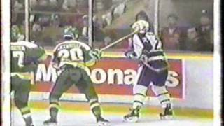 Dino Ciccarellis vicious stick attack on Luke Richardson [upl. by Rramed]