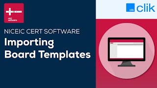 Import Board Templates  NICEIC Cert Software [upl. by Allecram]