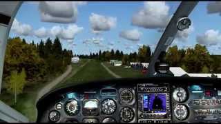 FSX Carenado Cessna C337H Skymaster  first flight [upl. by Ahsinor]