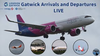 Gatwick Airport Plane Spotting LIVE [upl. by Aduh]