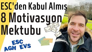 Motivasyon Mektubu Örnekleri  Hepsi Kabul Aldı  Avrupa Gönüllü Hizmeti EVS  ESC  AGH [upl. by Nerot739]