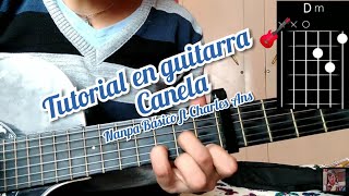 Canela Nanpa Basico ft Charles Ans tutorial como tocar la canción en guitarra 🎸 [upl. by Obelia403]