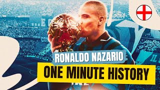 RONALDO NAZARIO  HISTORY IN A MINUTE [upl. by Inar]