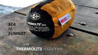 Sea To Summit Thermolite Reactor Bag Liner Review [upl. by Nauqal]