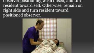 CNA Skill Positioning patient on side [upl. by Pepi]