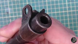 M1CARBINE MUZZLE CROWN REPAIR WWII historysmith [upl. by Ellyn356]