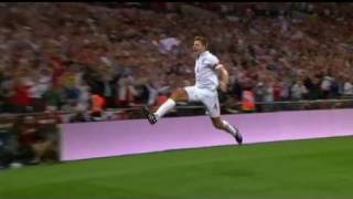 England 21 Hungary  Steven Gerrard scores both goals [upl. by Ynnatirb]