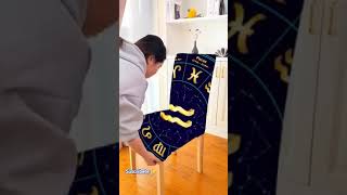 Funda de silla😱✨de signos zodiacales ♐♓♈🤩movimiento nuevotendenciamodaviralshort [upl. by Mccormac]