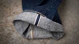 How To CUFF your RAW SELVEDGE DENIM JEANS [upl. by Arodaeht235]