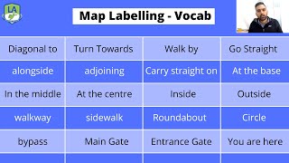 Band 9 Phrases and Vocabulary for IELTS Map Labelling [upl. by Anrev67]