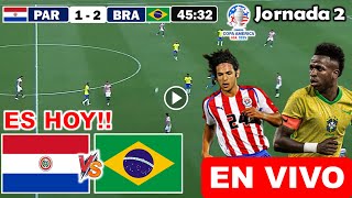 Paraguay vs Brasil EN VIVO donde ver Partido Paraguay vs Brasil a que hora juega Copa América 2024 [upl. by Ahsoyem845]