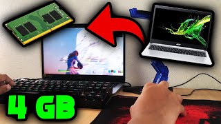 POV Of A 4GB Ram Laptop Player💻🤩  Acer Aspire 5 AMD💻  Fortnite Gameplay🎮 [upl. by Letnahs254]