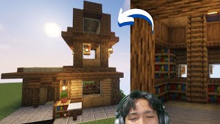 Bikin Perpustakaan JAGO di Minecraft  Easy Build Tutorial [upl. by Iila]