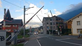 Bahnübergang Oberdorf CH  Swiss Railroad Crossing [upl. by Aitercal]