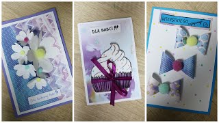 Ręczne robion laurki na Dzień Babci i Dziadka  Easy DIY cards [upl. by Llyrat]