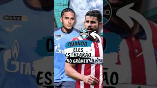 QUANDO DIEGO COSTA E DU QUEIROZ IRÃO ESTREAR NO GRÊMIO ccd gremio Diegocosta grenal [upl. by Bucella70]